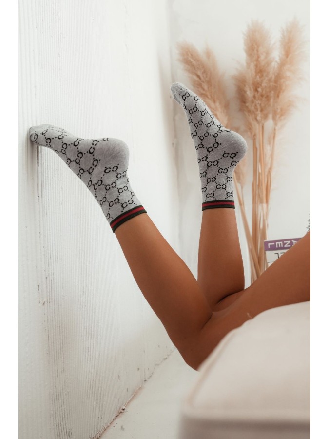 Women's CC pattern socks 0200.005