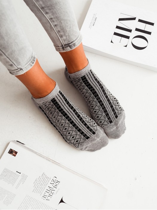 Women's pattern low ankle socks 042.1146