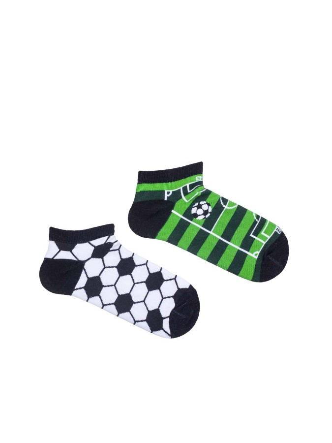 Kids' Football pitch pattern low ankle socks...