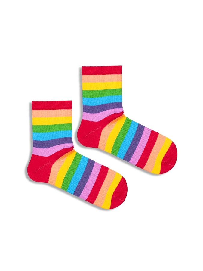 Kids' Rainbow stripes pattern socks  004.1184