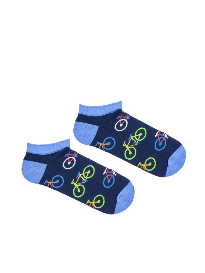 Men's Big Bicycles pattern low ankle socks...