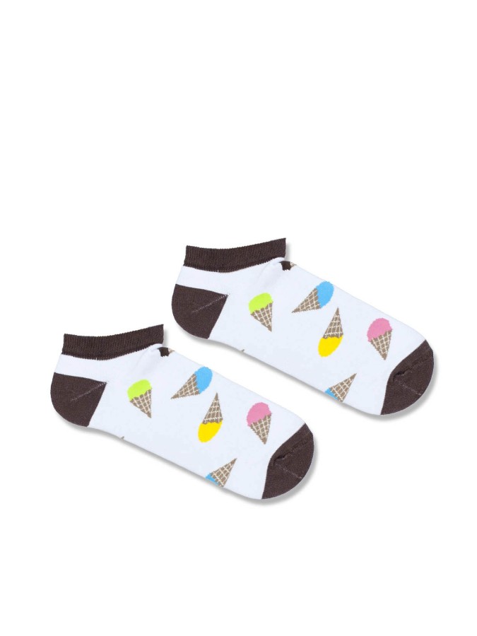 Men's Ice Creams pattern low ankle socks 010.1108