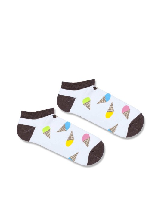 Men's Ice Creams pattern low ankle socks 010.1108