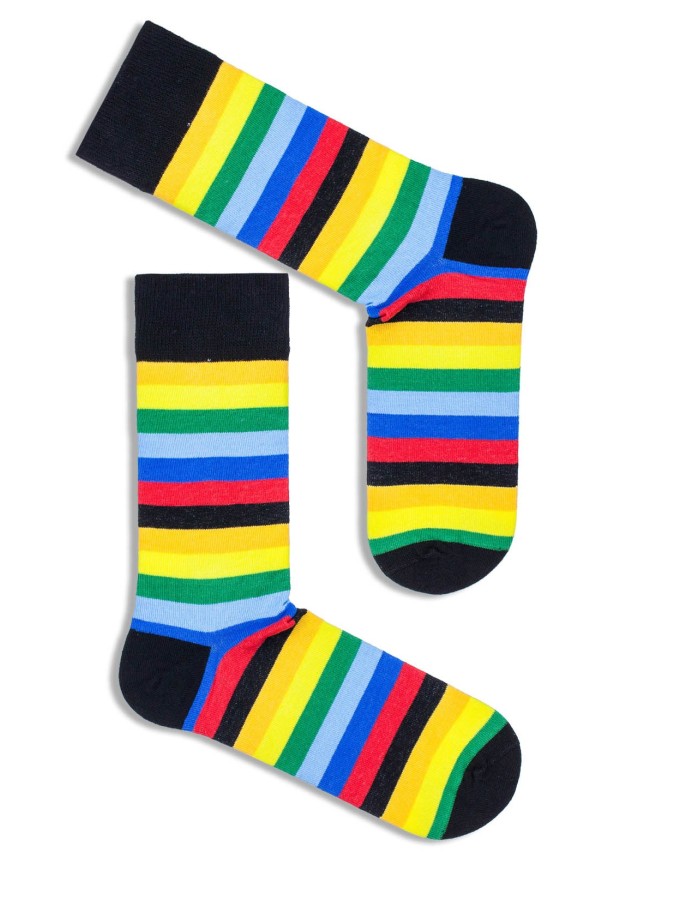 Men's Rainbow stripes pattern socks 0125.023