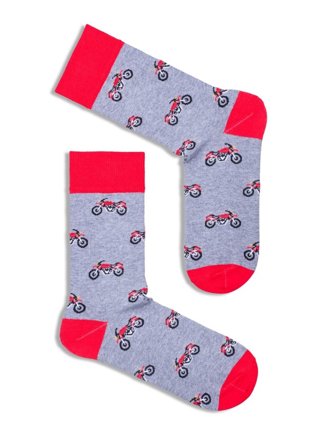 Men's Motorcycles pattern socks 0125.057