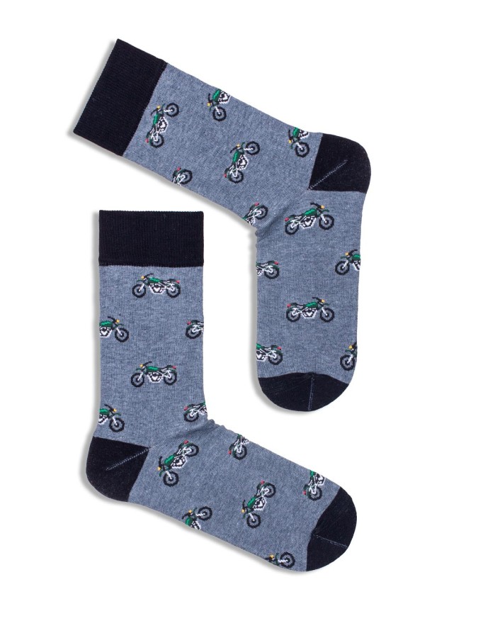 Men's Motorcycles pattern socks 0125.057