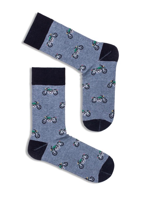Men's Motorcycles pattern socks 0125.057
