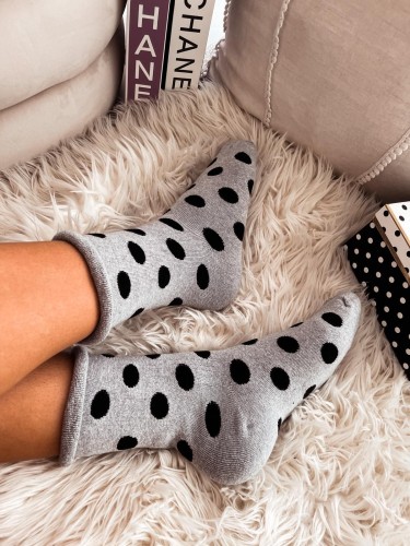 Women's Terry Non-Pressure Thick Socks (Dots) 2
