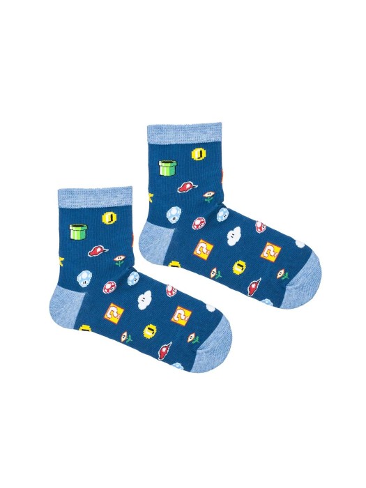 Kids' Mario game style pattern socks   010.1184