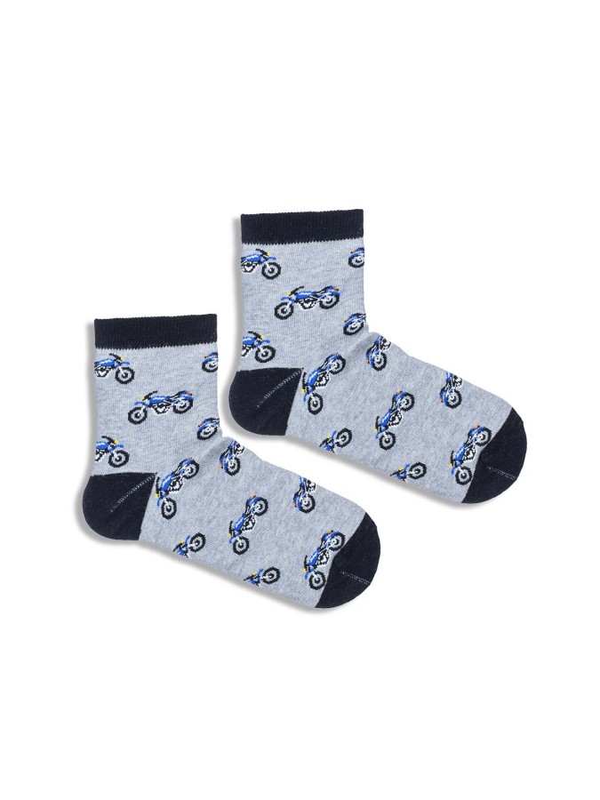 Kids' Motorcycles pattern socks  011.1184