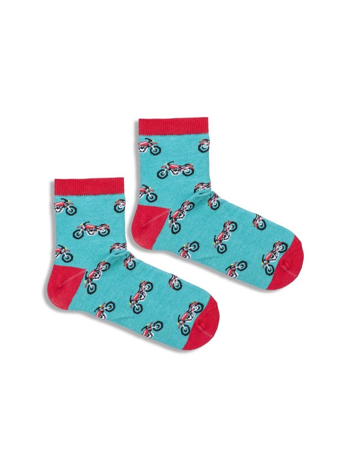 Kids' Motorcycles pattern socks  011.1184