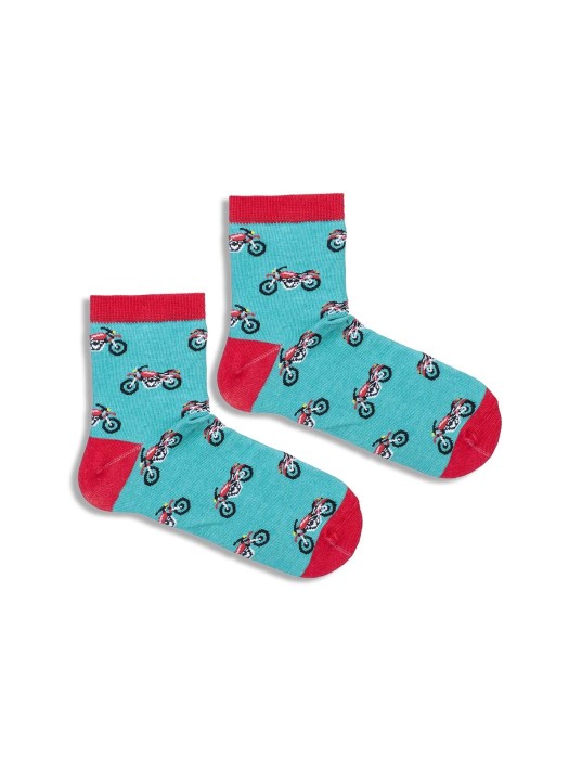 Kids' Motorcycles pattern socks  011.1184