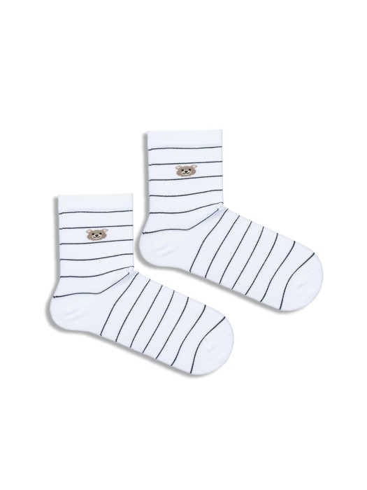 Kids' Little Bear with stripes pattern socks  014.1184
