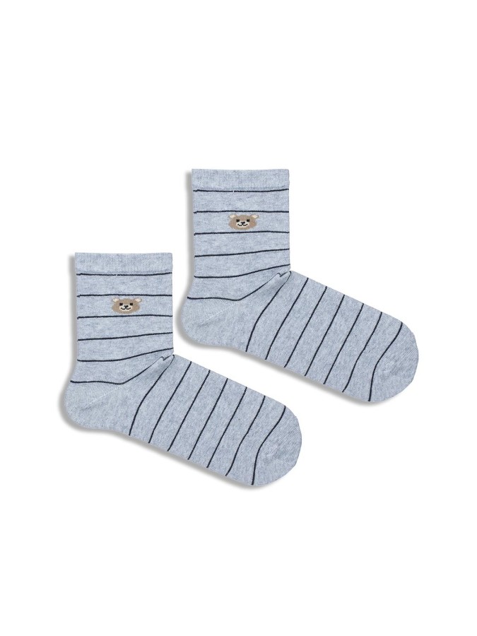 Kids' Little Bear with stripes pattern socks...