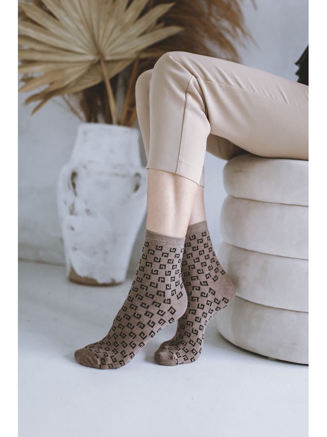 Women's Fashion GG pattern socks 0200.042