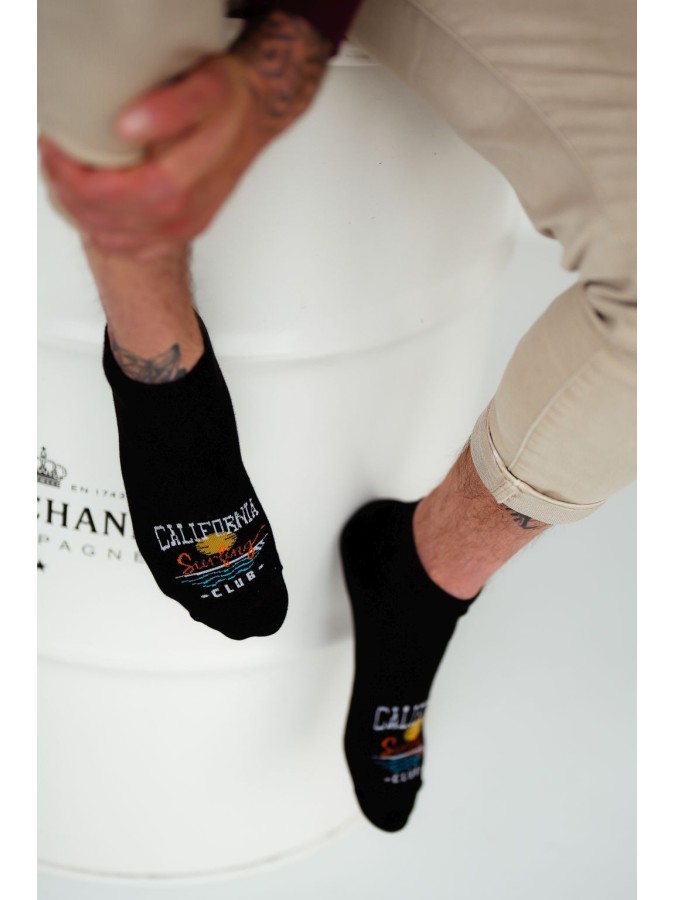 Men's California pattern low ankle socks 001.1108