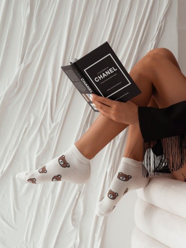 Stopki damskie Misie Głowy 1146.013