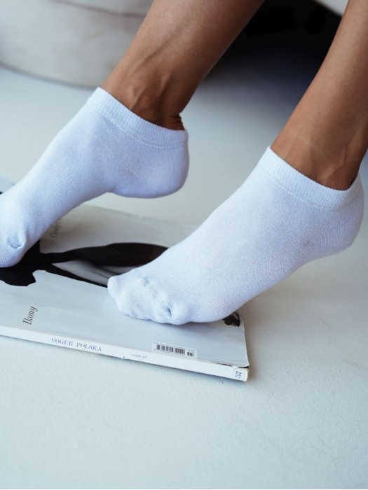 Classic low ankle socks with lurex