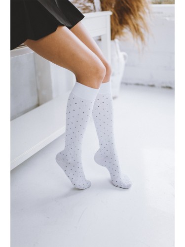 Women's Small dots pattern knee socks 0248.005 2