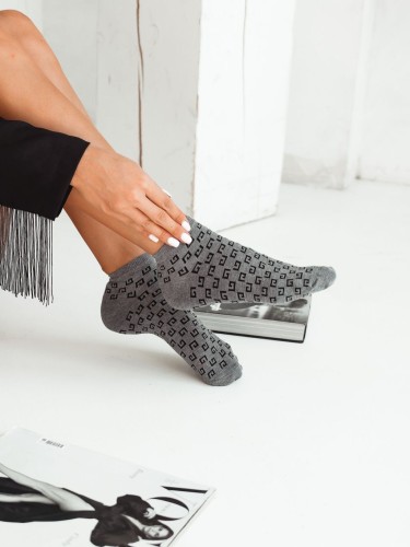 Women's Fashion GG pattern low ankle socks 050.1146 2