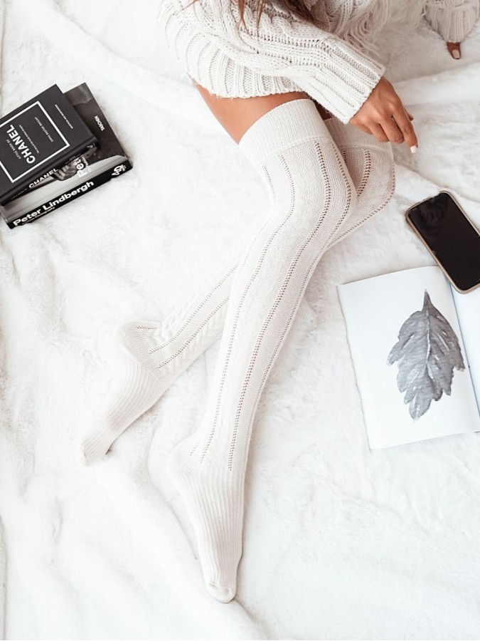 Zakolanówki Ażurowe Warkocz 0347.001