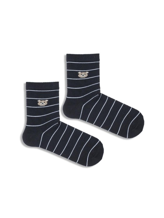 Skarpetki dziecięce Mały Miś z paskami  1184.014