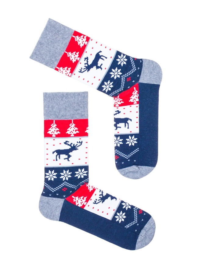 Men's Christmas Norwegian pattern socks 1290.001
