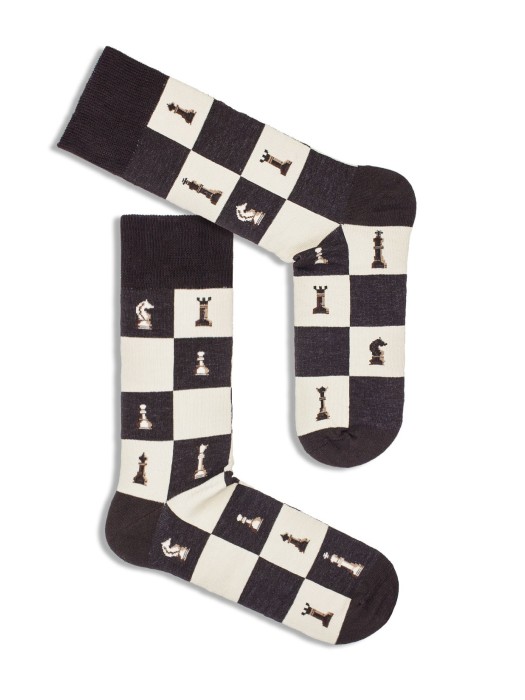 Men's Chess pattern socks 0125.076