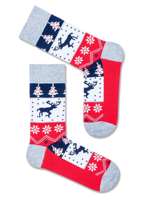Men's Christmas Norwegian pattern socks 1290.001