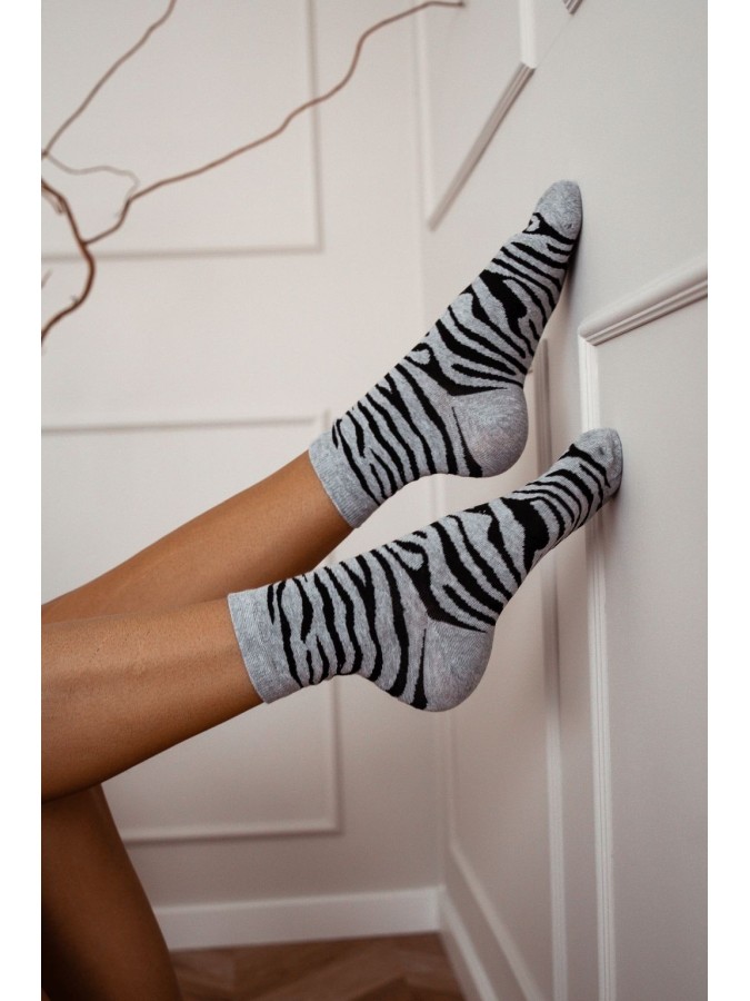 Women's Zebra pattern socks 0200.029
