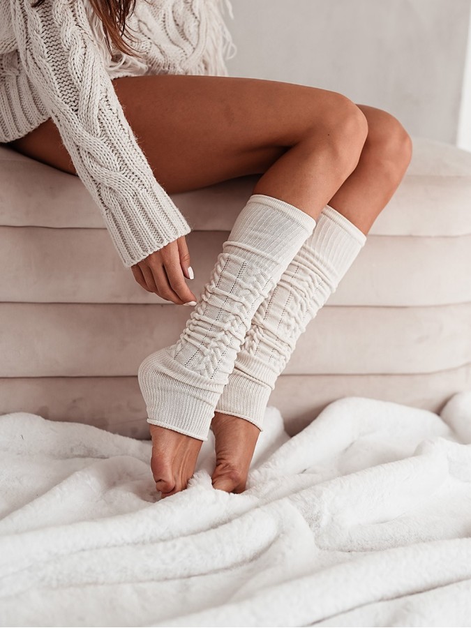 Cotton openwork leg warmers 0705.001 BRAID