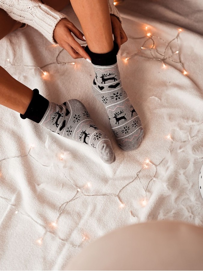 Women's Terry Non-Pressure Thick Socks...