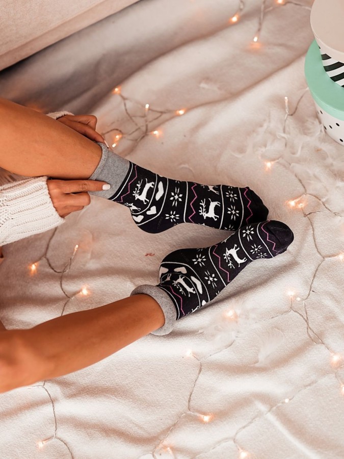 Women's Terry Non-Pressure Thick Socks...