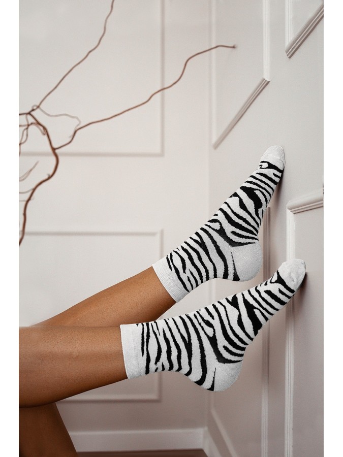 Women's Zebra pattern socks 0200.029