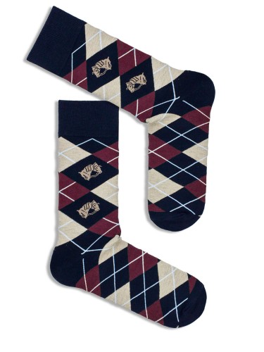 Men's Diamonds & Horses pattern socks 0125.041 2
