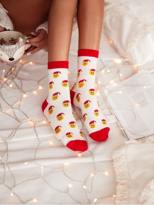 Skarpetki damskie świąteczne Emotki 1283.011