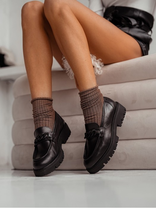 Women's Half-terry UNIQUE ribbed classic socks