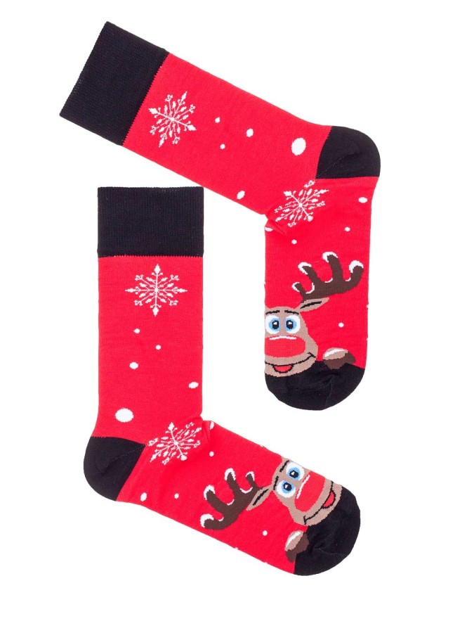 Skarpetki męskie świąteczne Renifer z...