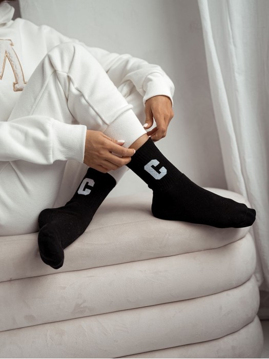 Women's Letter C pattern socks 0200.063