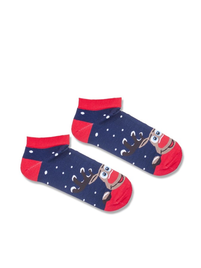 Men's Reindeer pattern low ankle socks 001.1351