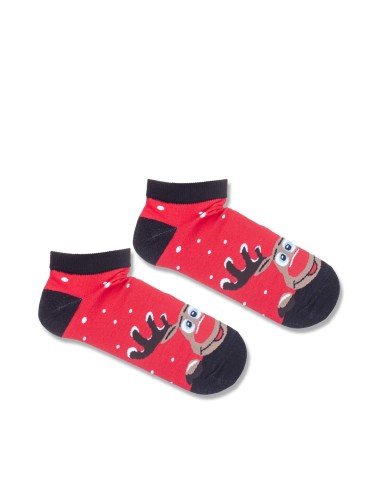 Men's Reindeer pattern low ankle socks 001.1351