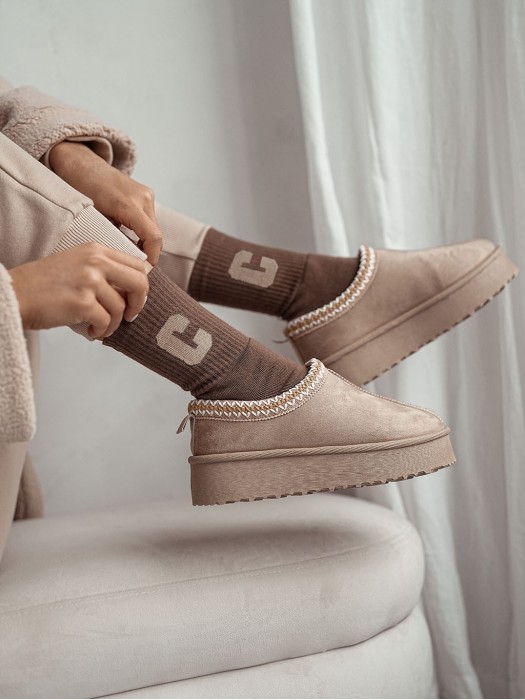 Women's Terry Non-Pressure Thick Socks (Letter C)