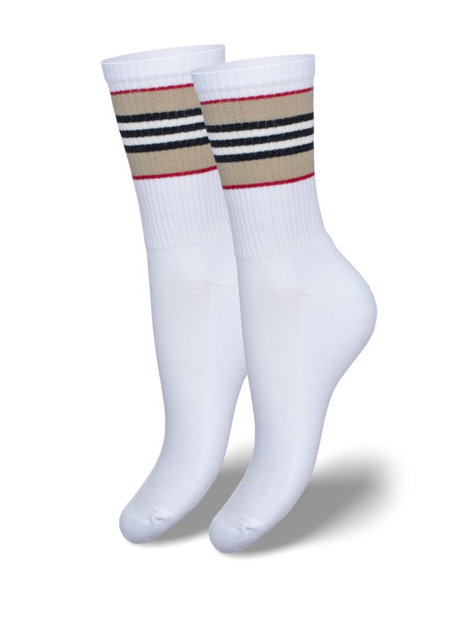Women's Half-terry UNIQUE socks with stripes