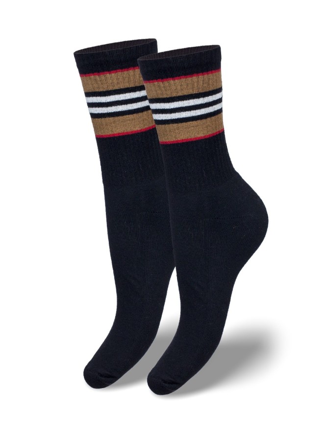 Women's Half-terry UNIQUE socks with stripes