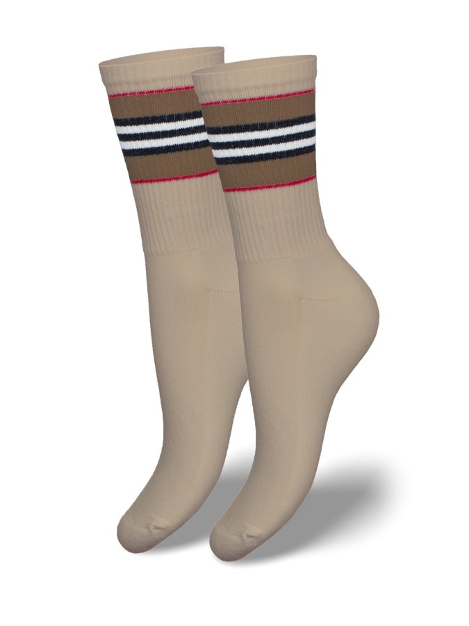 Women's Half-terry UNIQUE socks with stripes