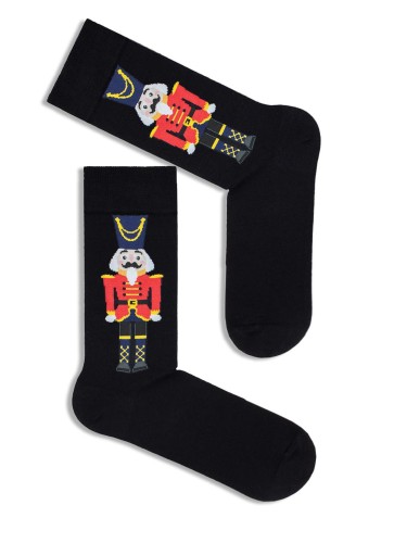 Men's Christmas 'Nutcracker' pattern socks 1290.013