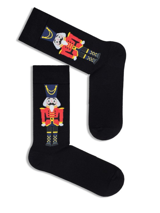 Men's Christmas 'Nutcracker' pattern socks 1290.013