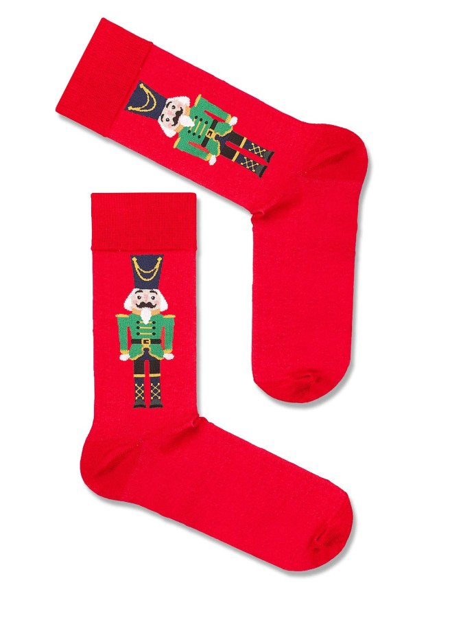 Men's Christmas 'Nutcracker' pattern socks...