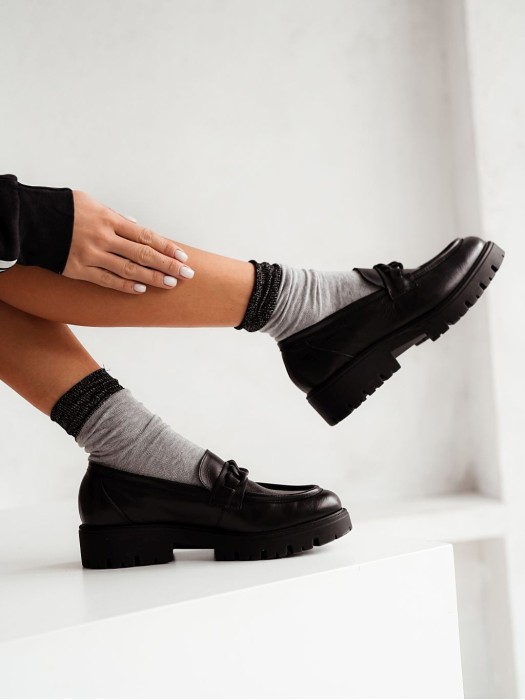 Women's cotton socks with lurex welt 0200.060