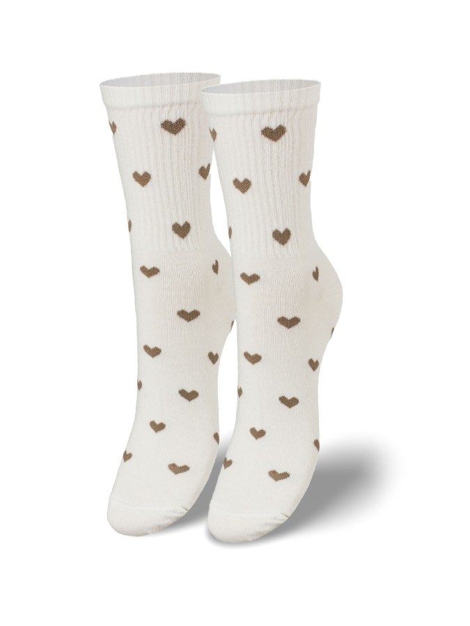 Women's Little Hearts pattern socks 0200.077